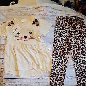 PATPAT TODDLER GIRL NWT CAT OUTFIT SIZE 3